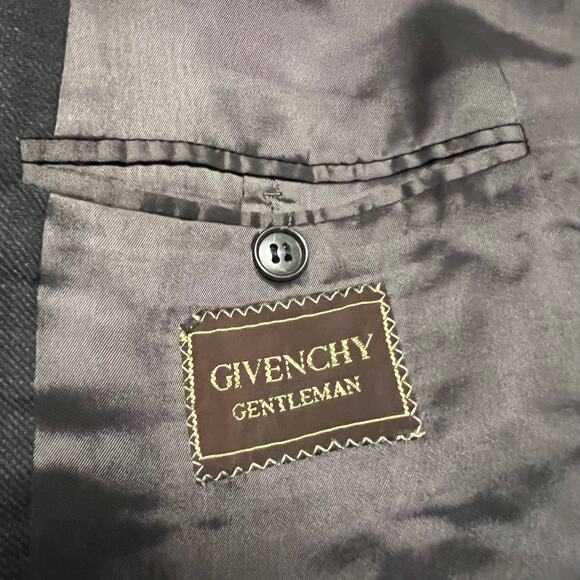 Givenchy Gentlemen Blazer Jacket Mens 40 Gray 2 Button Suit Sport Coat Suit - Picture 5 of 11